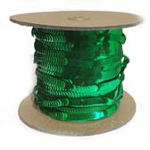 Elastic plate sequin 1 row - EMERALD GREEN